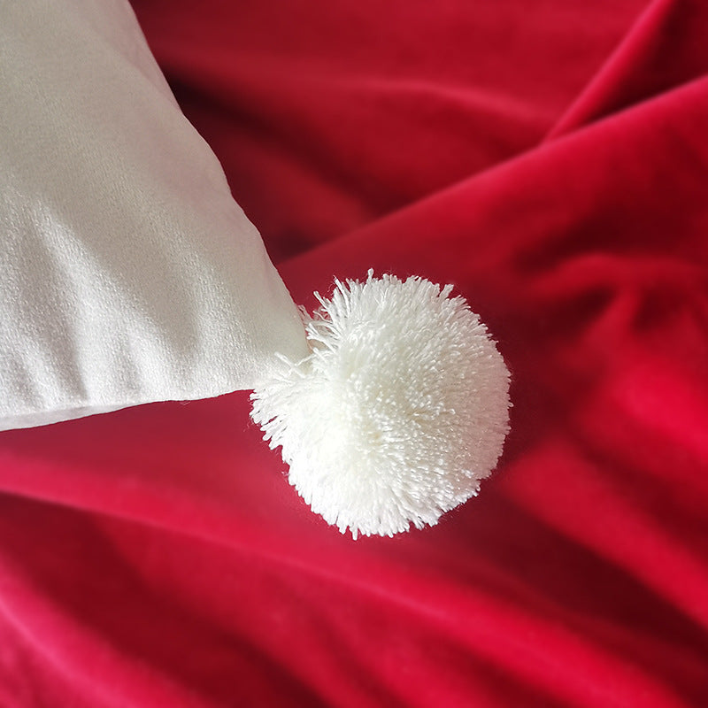 Christmas Tree Deer Cushion Cover Bedroom Pillow