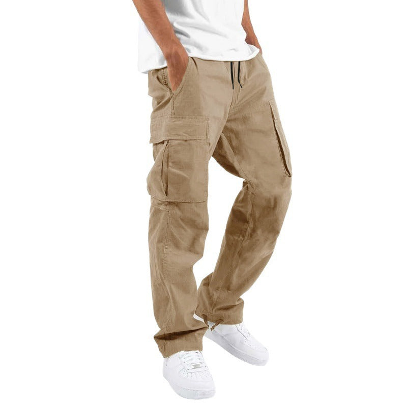 Men's Trade Drawstring Multi-Pocket Casual Trousers - Utility Cargo Pants