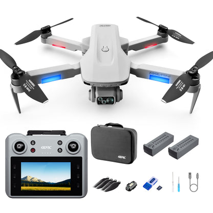 4DRC F8 RC Drone GPS 5G WIFI 4K Dual Camera Selfie FPV RC Quadcopter With 4.5 HD LCD Screen,Follow Me - DropOnline.co