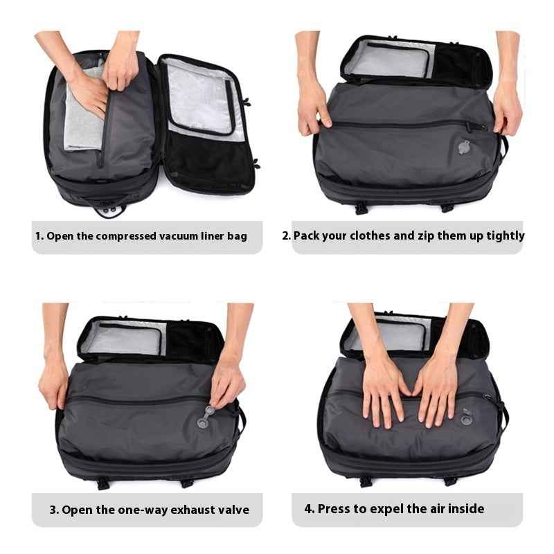 Vacuum Compression Bag Large Capacity Men's Business Backpack