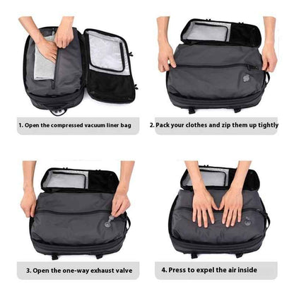 Vacuum Compression Bag Large Capacity Men's Business Backpack