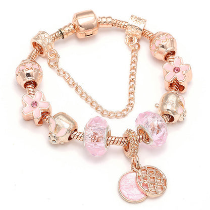 Fashion Love Geometric Rose Gold Bracelet Women's Jewelry - DropOnline.co