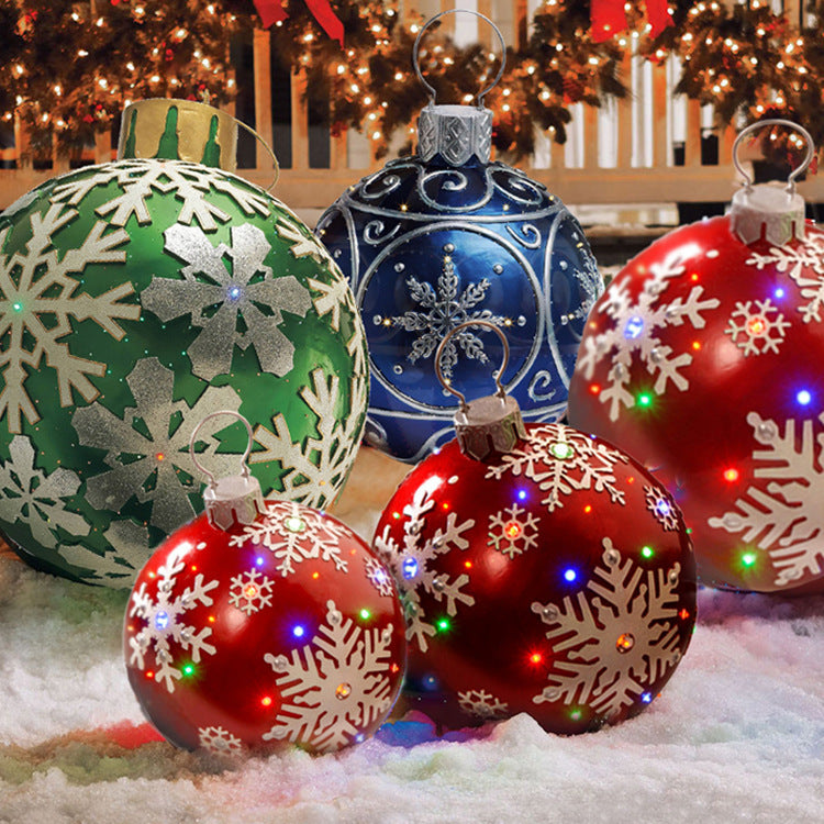 Giant Inflatable Christmas Ball 60cm - PVC Outdoor Ornament Decoration for Tree & Yard
