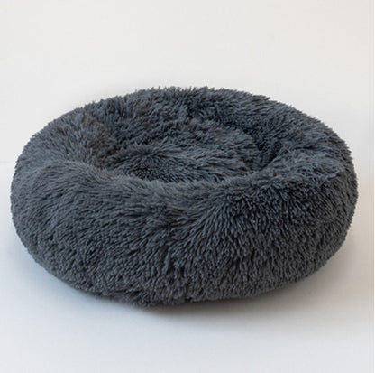 Dog Beds For Small Dogs Round Plush Cat Litter Kennel Pet Nest Mat Puppy Beds - DropOnline.co