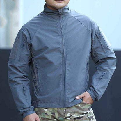 Outdoor Tactical Softshell Jacket Men's Stand Collar Jacket