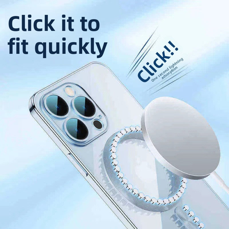 Magnetic Electroplated iPhone Case - Premium Transparent Design iPhone 16 Pro Max