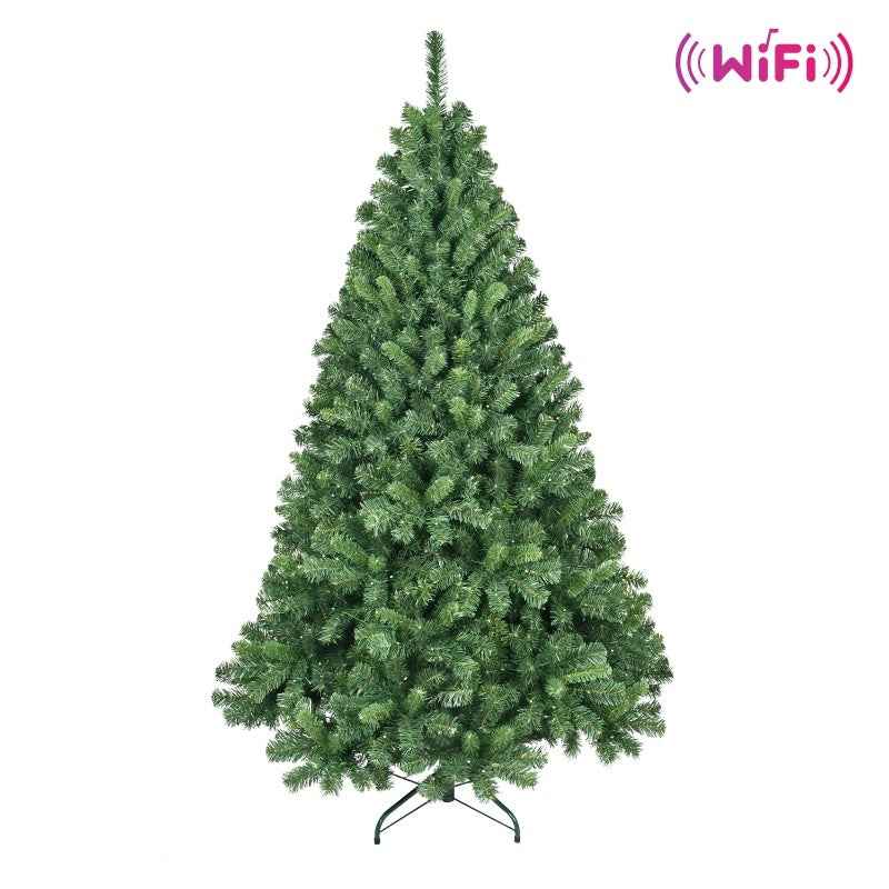 PVC Christmas Tree with Lights - Pre-Lit Holiday Decoration