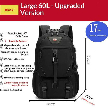 Outdoor Mountaineering Waterproof Extra Large Capacity Travel Luggage Backpack