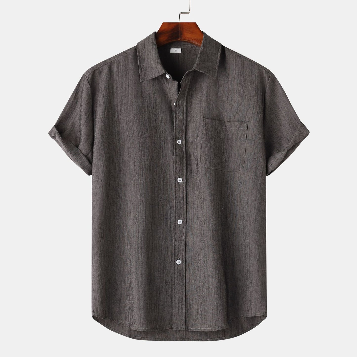 Men's Premium Linen Shirt - Breathable Long Sleeve Design