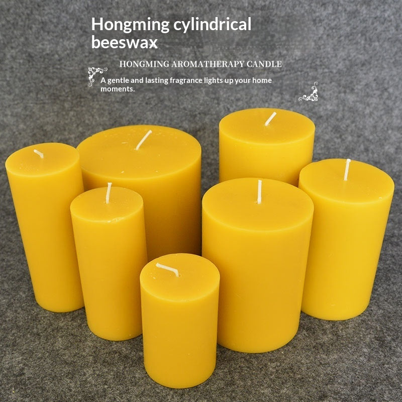 European-style Prayer Temple Yoga Natural Beeswax Candles