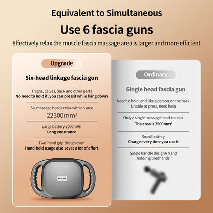 Trending 6-Head Smart Massager Heating Adjustable Intensity For Ultimate Relaxation - DropOnline.co