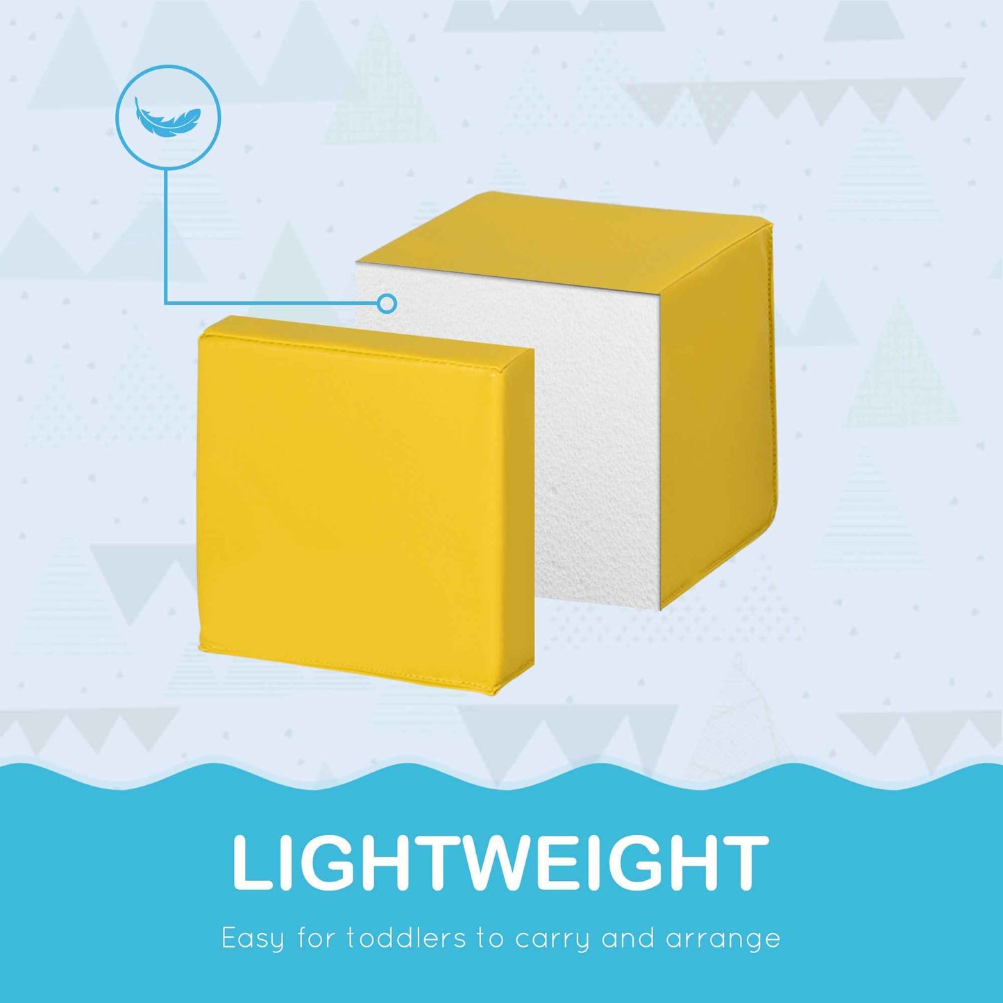 12 Piece Soft Play Blocks Soft Foam Toy for Toddler