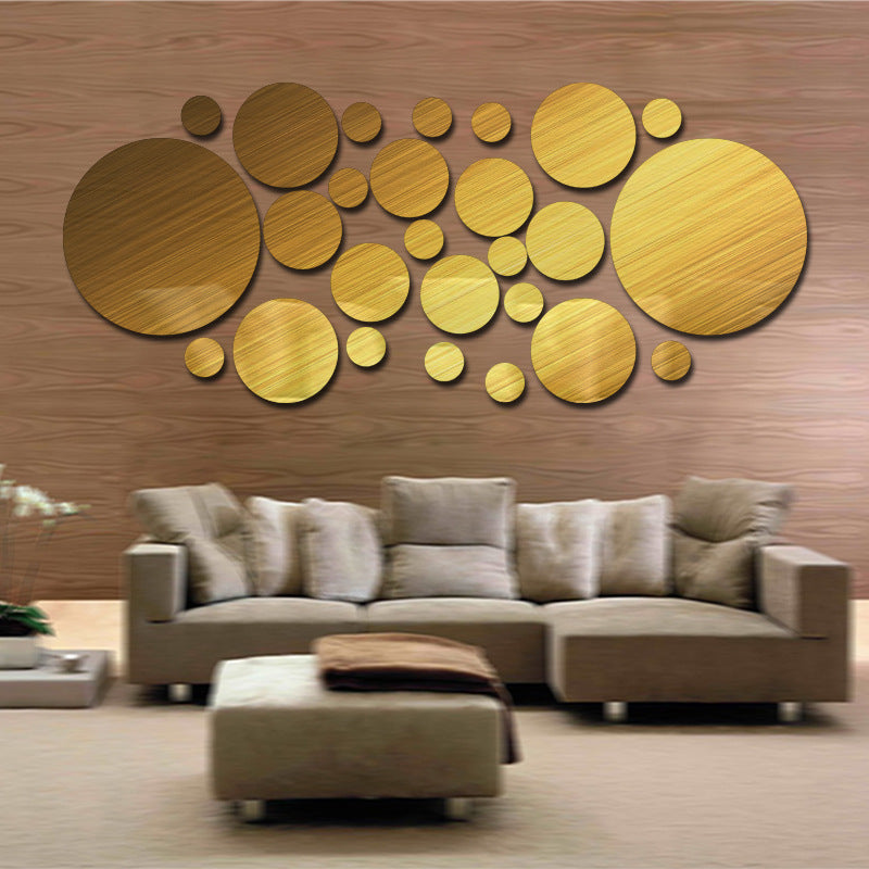 Creative Mirror Acrylic Round Wall Stickers