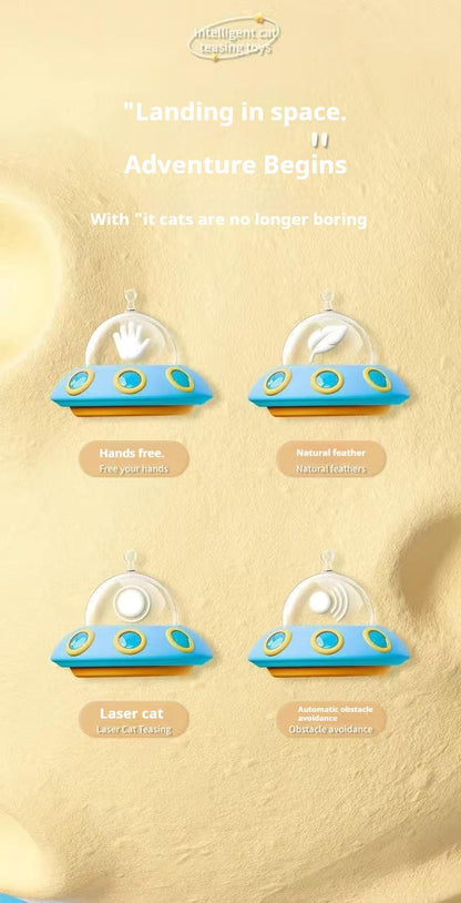 Smart Electric Cat Car With Automatic Laser Pointer - Cat Fun, Energy-Saving Product - DropOnline.co