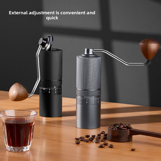 Premium Manual Coffee Bean Grinder - Adjustable Hand-Crank