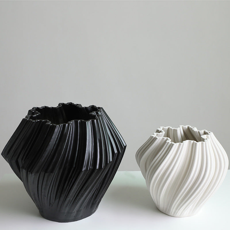 Premium Ceramic Art Vase - Soft Decoration Home Craft Centerpiece