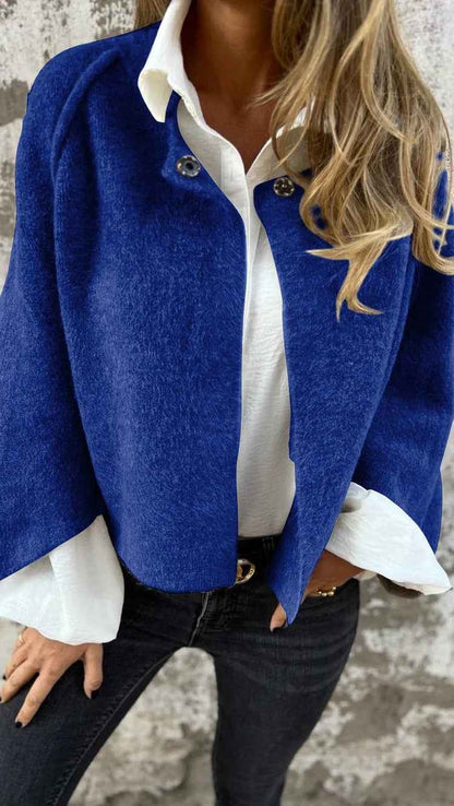 Lady's Bat-sleeve Cardigan Short Cashmere Coat
