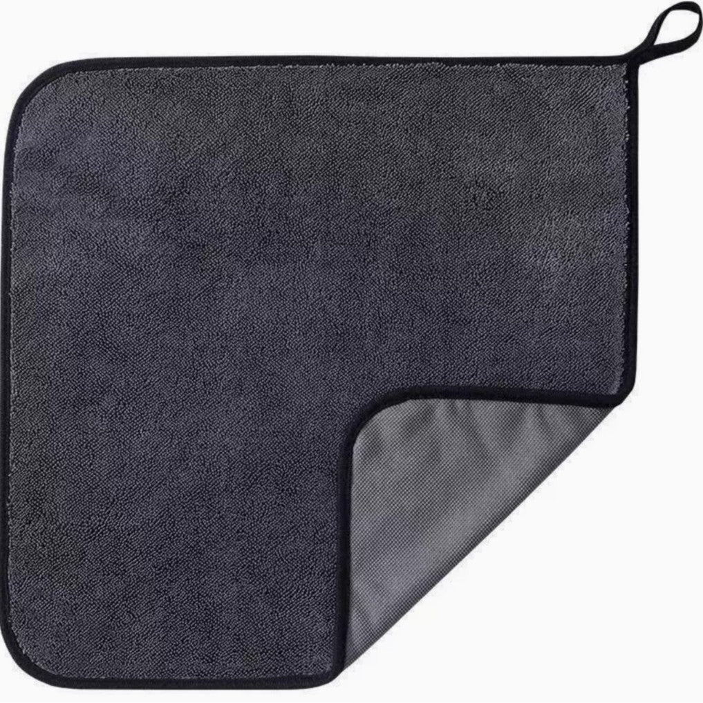 Car wash towel absorbent braid