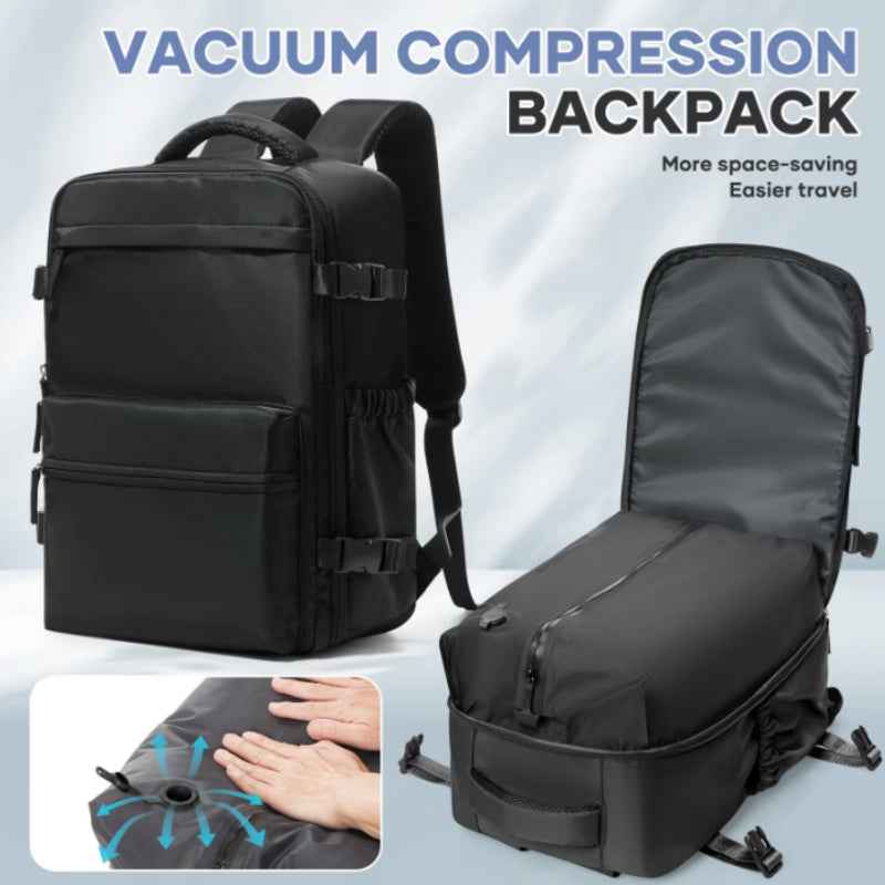 A Comfortable And Durable Backpack With A Vacuum Pump Compression Custom Logo Zipper Seal