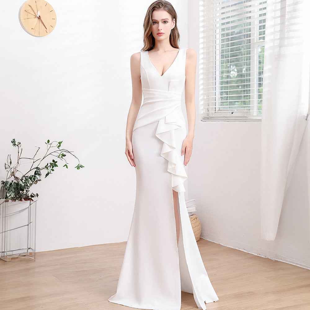 Evening Gown For Women High-end Elegant Simple And Light Luxury