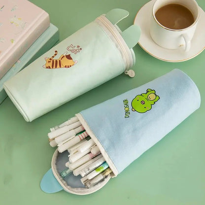 Junior High School Pupils Canvas Children's Stationery Pencil Bag - DropOnline.co