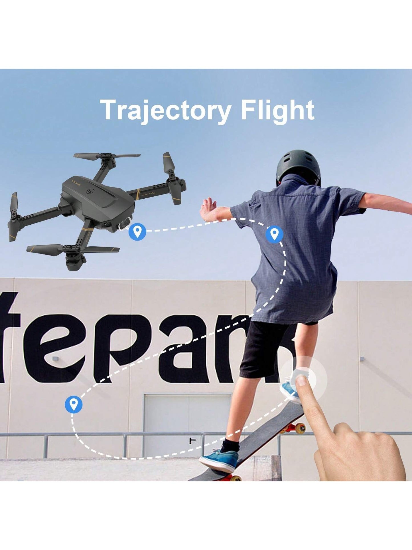 4DRC V4 Mini Drone - 4K Camera with 3 Batteries