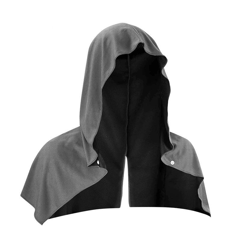 Quick Drying Sports Towel U-shaped Hoodie Cooling Towel Sun Protection Beach Cool Towel For Camping Gym Swimming Running Yoga