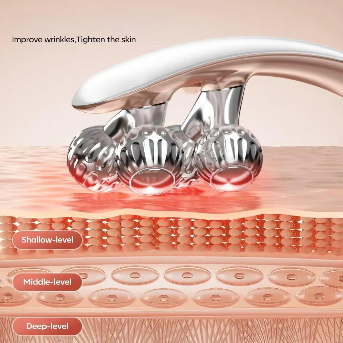 Doge&Vollar Facial & Neck Massager, Rechargeable