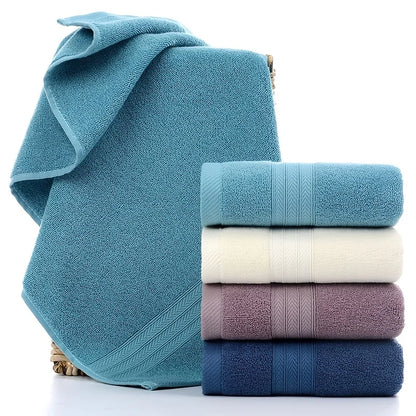 1/4 Pack Soft Cotton Towel Set (35x75cm), Space-Themed Striped Hand Towel