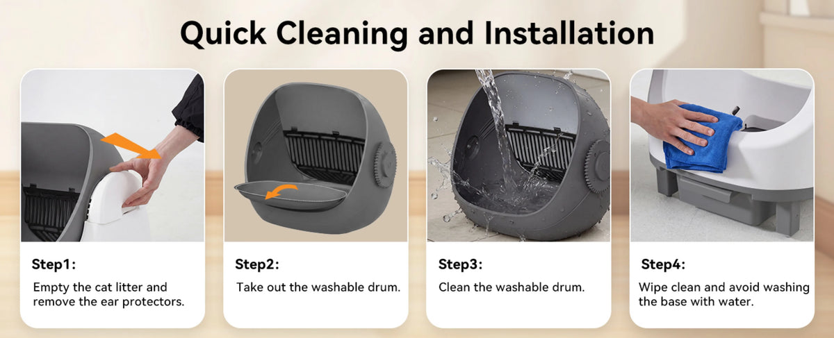 Automatic Self-Cleaning Litter Box, App Control