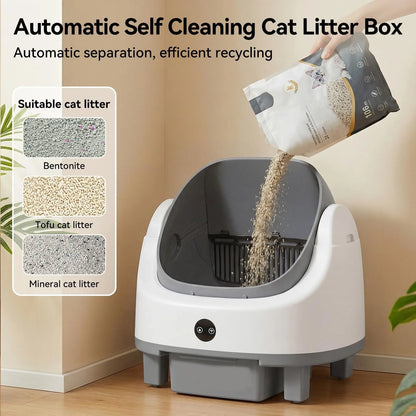 Automatic Self-Cleaning Litter Box, App Control