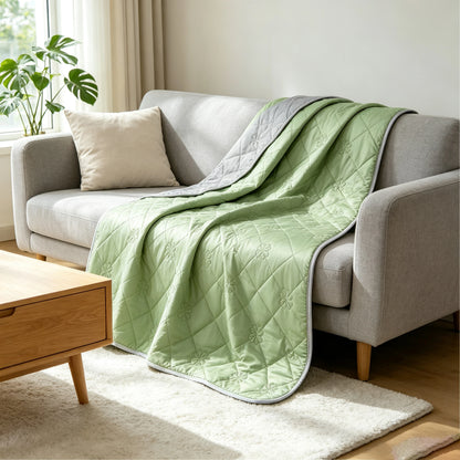 ROSEKIND 1pc Soft Cooling Blanket, 300 GSM, 90*108 Inch, Lightweight & Breathable Cold blanket for  Hot Sleepers, Multifunctional Blanket for Bed Sofa Office Travel, Durable Blanket for All-season Use, Available In 5 Colors A