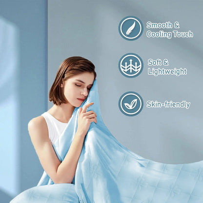 ROSEKIND 1pc Soft Cooling Blanket, 300 GSM, 90*108 Inch, Lightweight & Breathable Cold blanket for  Hot Sleepers, Multifunctional Blanket for Bed Sofa Office Travel, Durable Blanket for All-season Use, Available In 5 Colors A