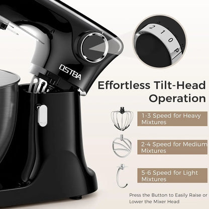 8.5QT Electric Stand Mixer for Baking and Kitchen Use