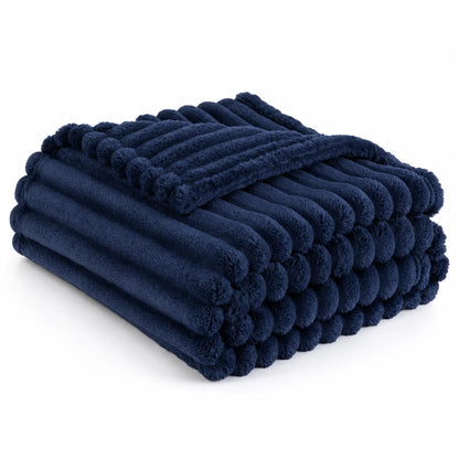Soft Flannel Blanket Multiple Sizes Available Machine Washable Plush Bed Throw for Sofa Couch Bedroom All Season Home Bedding