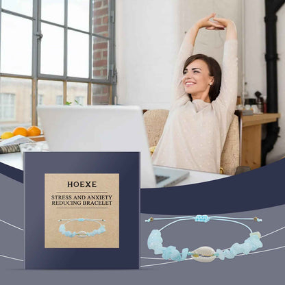 Aquamarine Crystal Fragment Bracelet Simple Portable Fresh Sea Blue Shell Bracelet With 100 Accessories