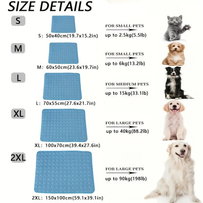 Tapis rafraîchissant pour chien – Couverture rafraîchissante d'été extra large pour chiens et chats