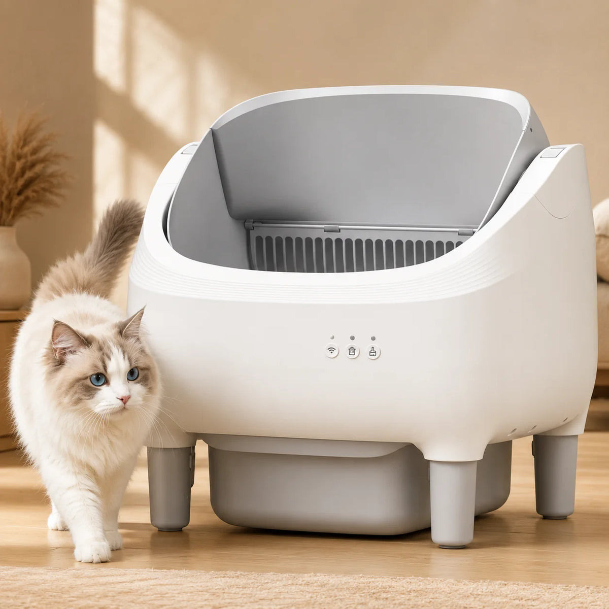 Smart Self-Cleaning Cat Litter Box, App & WiFi Control