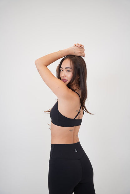 My Time Is Divine Black Cross-Back Butter Soft Bra