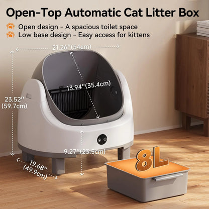 Automatic Self-Cleaning Litter Box, App Control