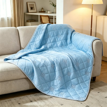 ROSEKIND 1pc Soft Cooling Blanket, 300 GSM, 90*108 Inch, Lightweight & Breathable Cold blanket for  Hot Sleepers, Multifunctional Blanket for Bed Sofa Office Travel, Durable Blanket for All-season Use, Available In 5 Colors A
