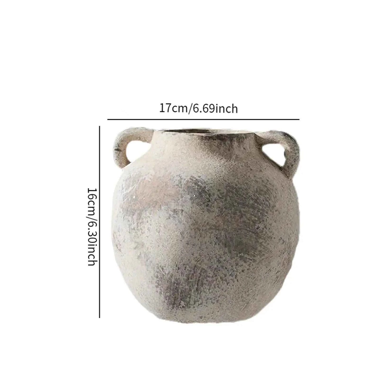 Ceramic Vase Table Centerpiece Artwork Romantic Gift Retro Decorative Vase for Bookshelf Farmhouse Dining Room Indoor Kitchen