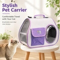 Stylish Breathable Cat Carrier Handbag, Clear Window