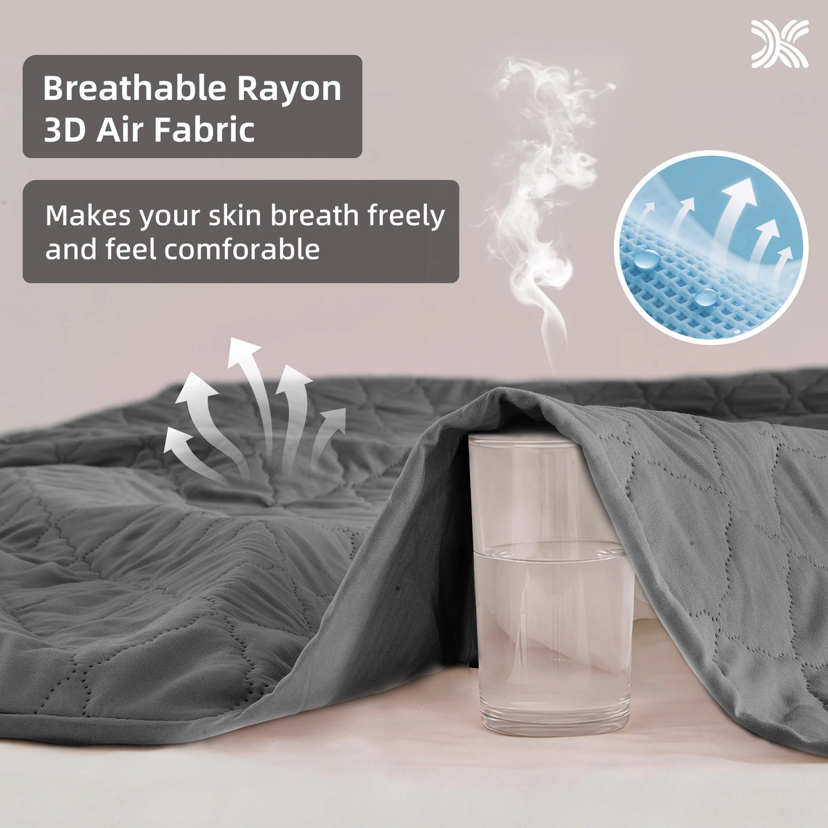 Quilted Waterproof Mattress Protector Set with 2 Pillowcases