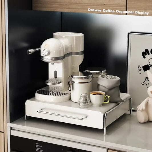 Présentoir pour capsules de café | Tiroir de rangement pour machine à café et sachets de thé