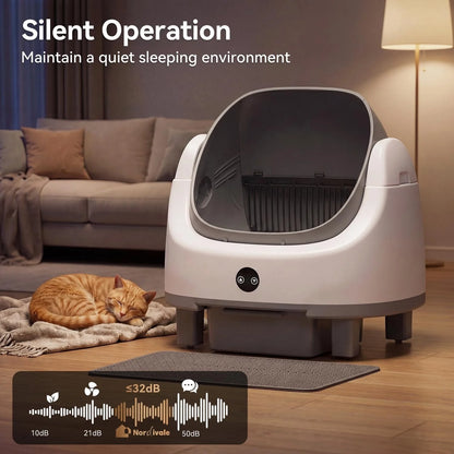 Automatic Self-Cleaning Litter Box, App Control