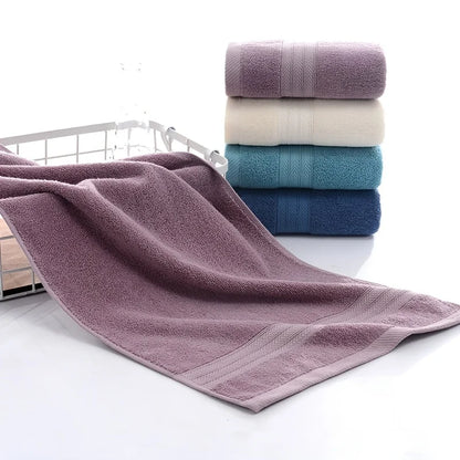 1/4 Pack Soft Cotton Towel Set (35x75cm), Space-Themed Striped Hand Towel