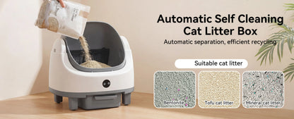 Automatic Self-Cleaning Litter Box, App Control