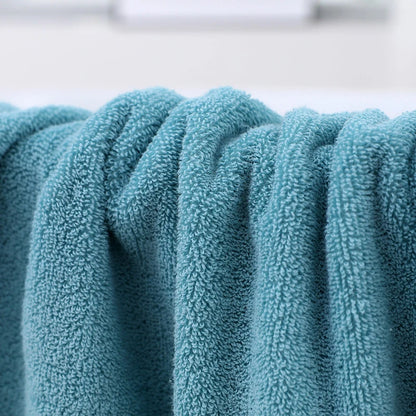 4-Piece Space-Themed Striped Cotton Towel Set — Bath, Face & Gym