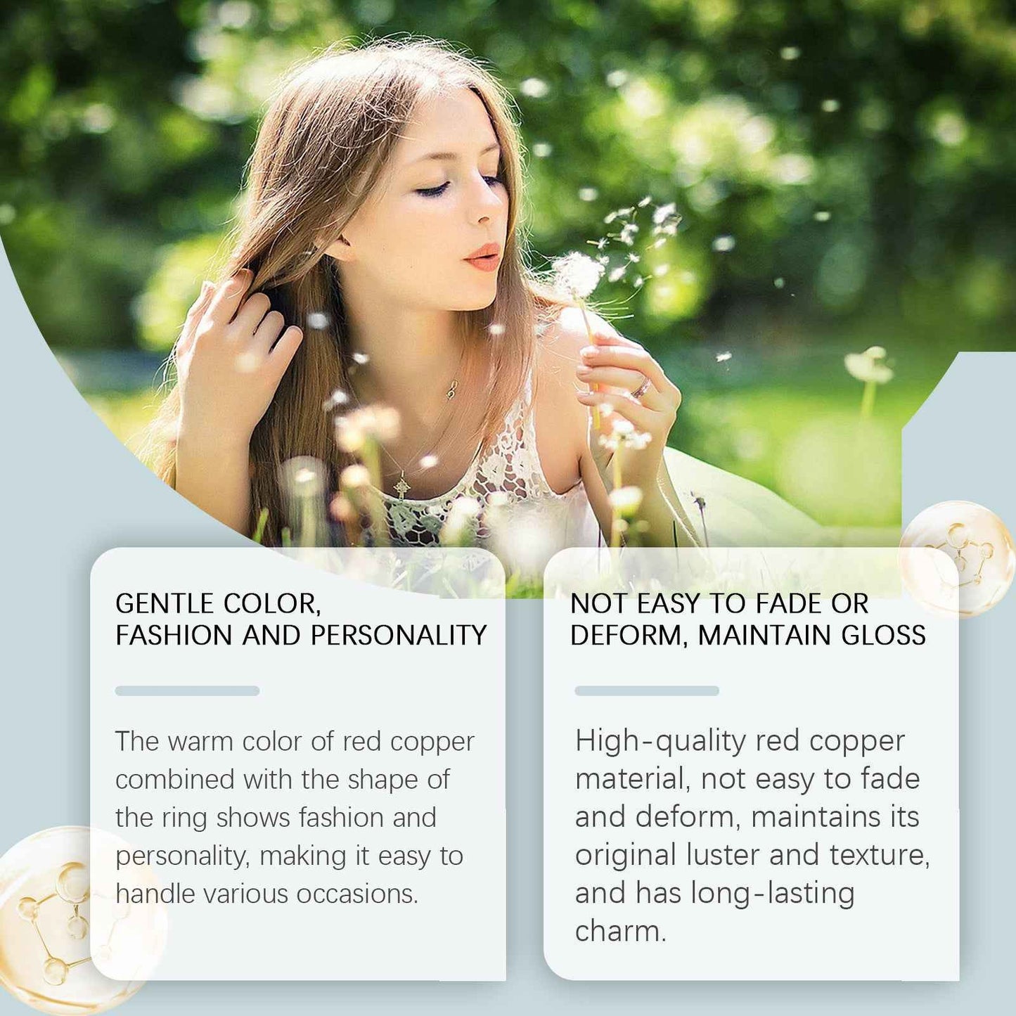 Red Copper Corrugated Ring Beautiful Fashion Accessories Unique Trend Simple Design Everything Decorative Ring